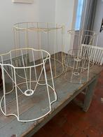 VINTAGE LAMPENKAPPEN FRAME DRAAD LAMP VERLICHTING MOOIE VORM, Ophalen of Verzenden, Rond, 25 tot 50 cm