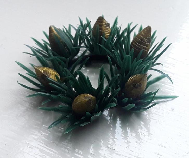 Vintage kaarsenring - kaarsenkrans, Diversen, Kerst, Zo goed als nieuw, Ophalen of Verzenden