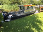 Stoere aluminium kajuitboot, Watersport en Boten, Motorboten en Motorjachten, Ophalen, 50 pk of meer, Aluminium, Zo goed als nieuw
