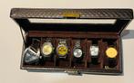 Herenhorloge’s in mooi passend kistje, Ophalen of Verzenden, Gebruikt, Overige merken