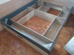 stijlvol ikea, met handige opbergruimte en hoofdsteun, Ophalen, Wit, Tweepersoons, 200 cm