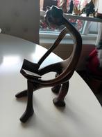 Bronzen beeldje van een lezende vrouw  21 cm, Antiek en Kunst, Ophalen of Verzenden