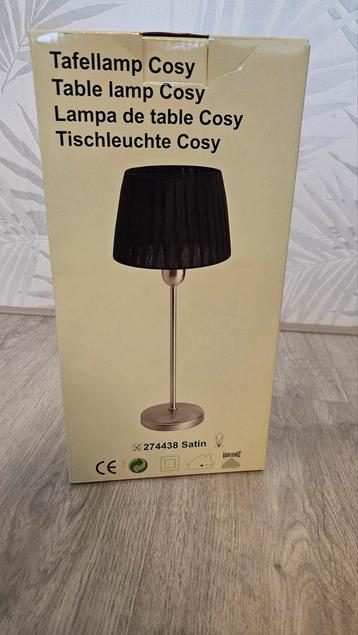 Blokker Tafellamp Cosy Satin Zwart - NIEUW beschikbaar voor biedingen