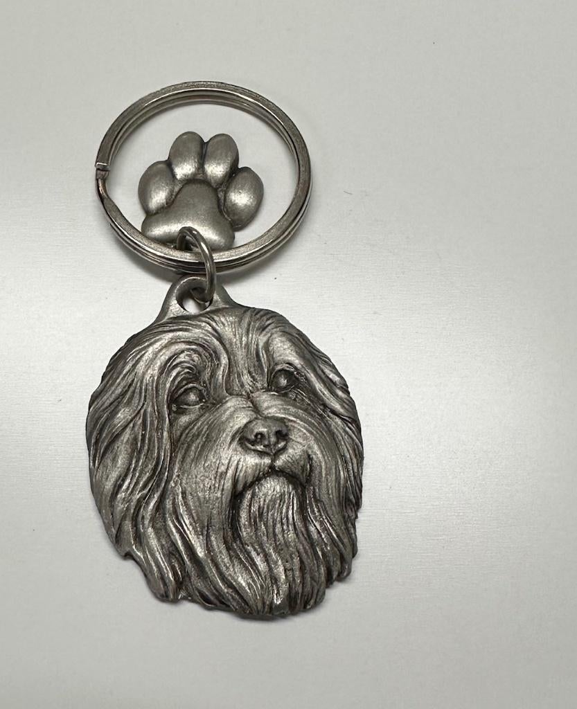 Sleutelhanger Bearded Collie - tin, Dier of Natuur, Nieuw, Ophalen of Verzenden, Nvt