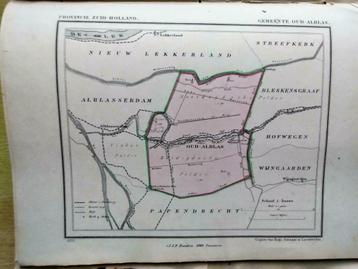 132/ Oud Alblas  Litho  1867  Kuyper ZH beschikbaar voor biedingen