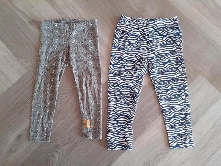 Set Leggings 2x, Maat 98, Kinderen en Baby's, Kinderkleding | Maat 98, Gebruikt, Meisje, Broek, Ophalen of Verzenden