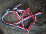 Halster rood wit blauw., Dieren en Toebehoren, Paarden en Pony's | Hoofdstellen en Tuigage, Ophalen of Verzenden, Overige soorten