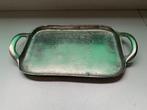 Dienblad zilverkleurig 25 x 14 cm, Huis en Inrichting, Woonaccessoires | Dienbladen, Ophalen, Gebruikt, Rechthoekig, Overige materialen