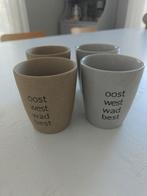 4 Koffiemokken - Perfecte Staat!, Huis en Inrichting, Keuken | Servies, Keramiek, Ophalen of Verzenden, Zo goed als nieuw, Overige stijlen