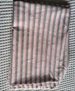 NIEUW pracht wit gestreepte Zwitserse katoen 2,20 x 1.60, Verzenden, 120 cm of meer, Wit, Katoen