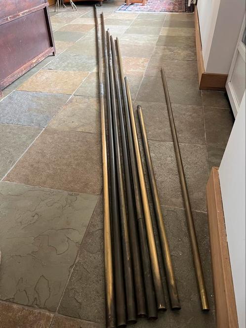 Messing roedes en toebehoren, Doe-het-zelf en Verbouw, Plinten en Afwerking, Gebruikt, Overige typen, Overige materialen, 250 cm of meer