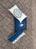 3 Kussens - Nautisch Thema, Ophalen of Verzenden, Zo goed als nieuw, Blauw, Rechthoekig