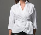 Nieuwe wikkelblouse van The Shirt Company Abigail, maat 36, Kleding | Dames, Nieuw, Ophalen of Verzenden, Wit, Maat 36 (S)