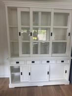 Vitrinekast wit met lades, deurtjes, ramen, Huis en Inrichting, Kasten | Buffetkasten, Ophalen, 200 cm of meer, 150 tot 200 cm
