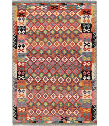 Handgeweven Afghaanse Kelim Tapijt 290x196cm beschikbaar voor biedingen