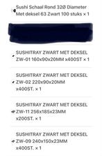 Sushi Bakjes met Deksel - Diverse Maten, Huis en Inrichting, Keuken | Keukenbenodigdheden, Ophalen, Nieuw