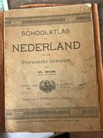 Schoolatlas R Bos Nederland uit 1925, Boeken, Atlassen en Landkaarten, Nederland, Gelezen, Ophalen of Verzenden, Bosatlas