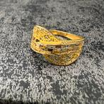 21 karaat gouden ring prachtig model, Ophalen of Verzenden, Zo goed als nieuw, Goud, Dame