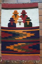 Kelim kleed oud 67 x 100 cm, Huis en Inrichting, Stoffering | Tapijten en Kleden, Gebruikt, Oosters, Rechthoekig, Overige kleuren