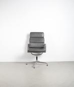 3x Vitra Eames EA112 Fauteuil Softpad Grijs Leer – Alu, Niet ingevuld, Minder dan 75 cm, Niet ingevuld, Ophalen of Verzenden