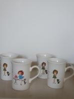 Vintage  4 Floddertje A. M.G  Smidt , D.E kopjes. Nieuw., Ophalen of Verzenden, Nieuw, Overige stijlen, Kop(pen) en/of Schotel(s)
