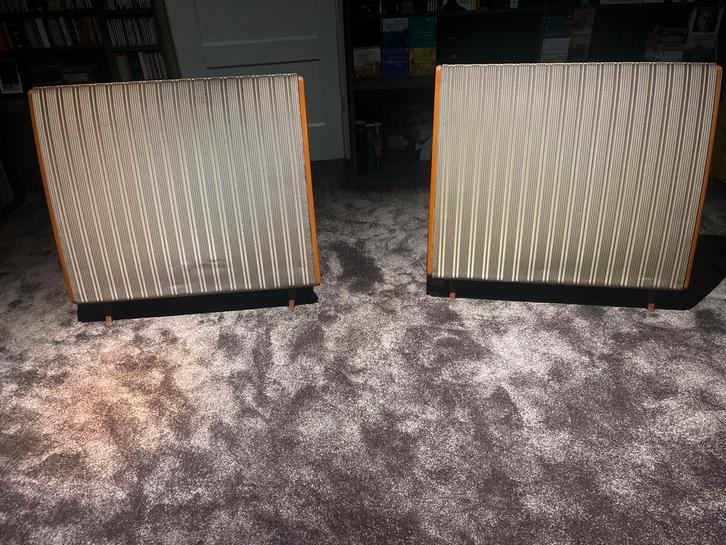 QUAD ESL 57 Elektrostaten - Perfect spelend, Audio, Tv en Foto, Luidsprekers, Gebruikt, Front, Rear of Stereo speakers, Minder dan 60 watt