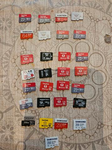 MicroSD Kaarten Diverse Capaciteiten lees advertentie goed! beschikbaar voor biedingen