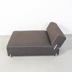 1x Leolux Collana Ligbank Antraciet Stof - Chroom, Niet ingevuld, 125 tot 150 cm, Overige maten, Niet ingevuld