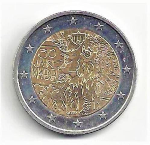 2 euro Duitsland 2019 - 30 Jaar val Berlijnse muur - F, Postzegels en Munten, Munten | Europa | Euromunten, Losse munt, 2 euro