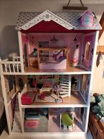 Groot poppenhuis met meubels, Kinderen en Baby's, Speelgoed | Poppenhuizen, Ophalen, Poppenhuis