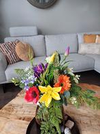 Prachtige zijden bloemen boeket nieuw, Ophalen of Verzenden, Zo goed als nieuw