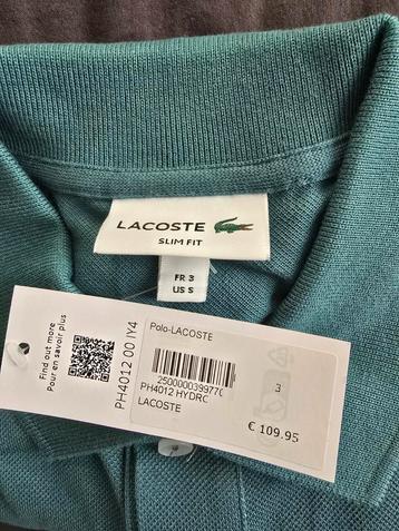 Lacoste Polo Shirt - Slim Fit - Maat S - Nieuw beschikbaar voor biedingen