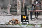 Tentkachel -Tiny Camping Houtskachel – Zwart– Met Kachelpijp, Ophalen of Verzenden, Vrijstaand, Hout, Nieuw