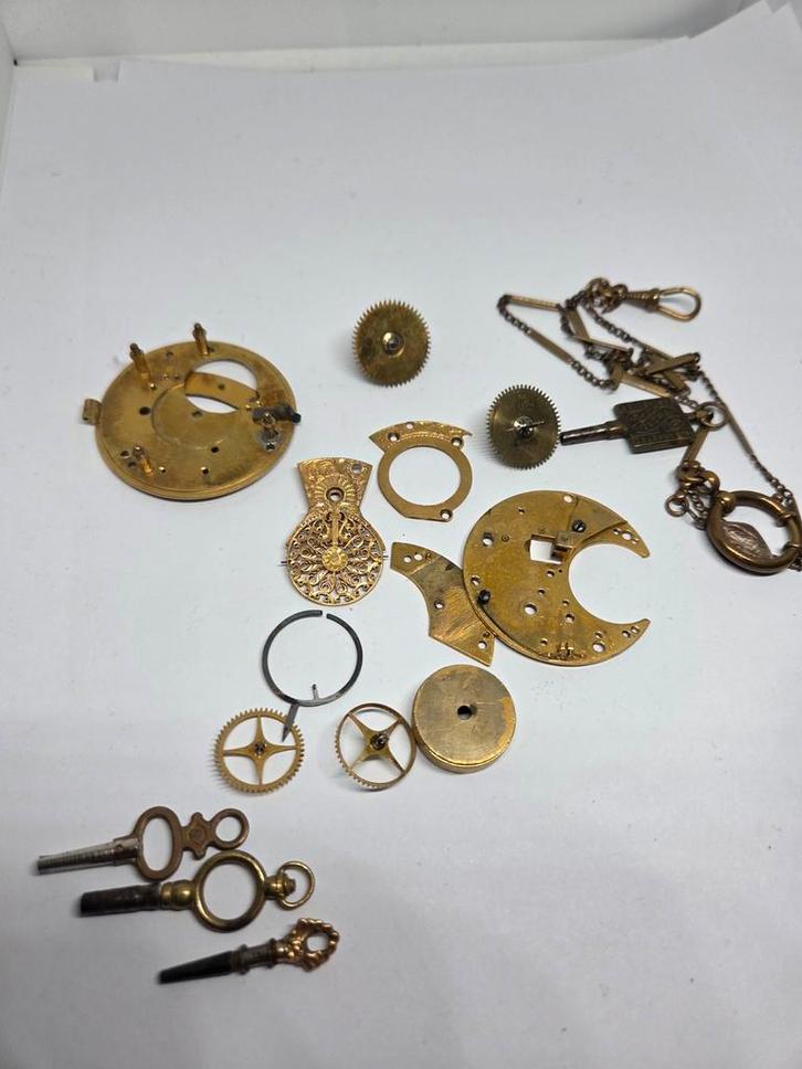 Zakhorloge Onderdelen - Vintage, Antiek en Kunst, Antiek | Klokken, Ophalen of Verzenden