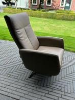 Prachtige leren relaxstoel beige kleur, Huis en Inrichting, Ophalen, Relax, Overige kleuren, Leer
