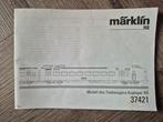 Marklin boekje van de 37421., Wisselstroom, Gebruikt, Märklin, Boek, Tijdschrift of Catalogus