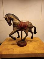 Houten circus paardje, zeer decoratief, mooi geschilderd, Antiek en Kunst, Curiosa en Brocante, Ophalen of Verzenden