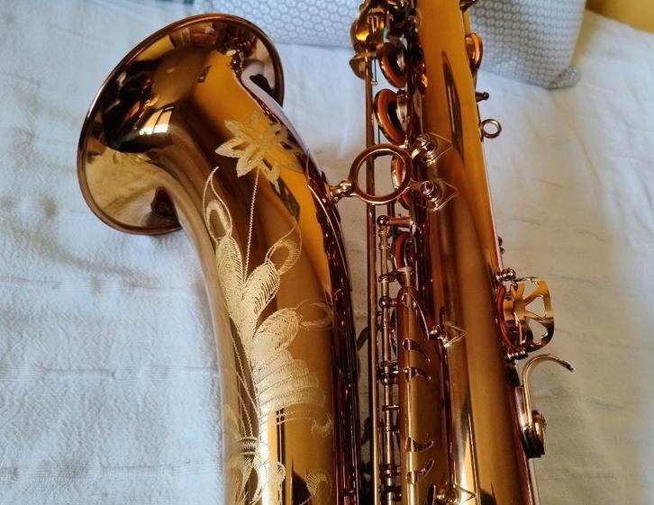 System '54 Superior Class Power Bell Silverneck-R tenor, Muziek en Instrumenten, Blaasinstrumenten | Saxofoons, Zo goed als nieuw