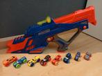 Nerf Nitro inclusief 8 auto's en 2 schansen, Ophalen of Verzenden, Zo goed als nieuw