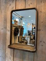 Mooie grote houten spiegel met plateau, Huis en Inrichting, Minder dan 50 cm, -, -, Nieuw