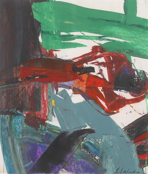 Jan te Wierik (1954-2002), Abstracte compositie I, Antiek en Kunst, Kunst | Schilderijen | Modern, Ophalen of Verzenden