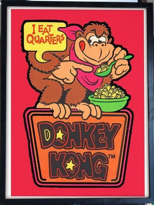 [videogame Poster in Frame] Donkey Kong Arcade, Verzamelen, Posters, Nieuw, Rechthoekig Staand, Verzenden