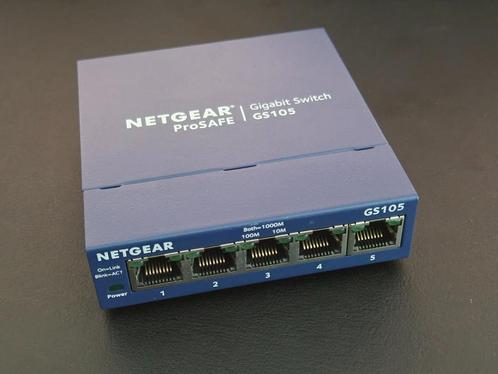 Netgear Gigabit Switch GS105, Computers en Software, Netwerk switches, Zo goed als nieuw, Ophalen of Verzenden