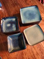 Vancasso stoneware servies grijsblauw 6p, Huis en Inrichting, Keuken | Servies, Ophalen of Verzenden, Zo goed als nieuw, Bord(en)