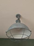 Lampenset industrieel grijs (hang, staande en tafellamp), Ophalen, Zo goed als nieuw, Metaal, Minder dan 50 cm