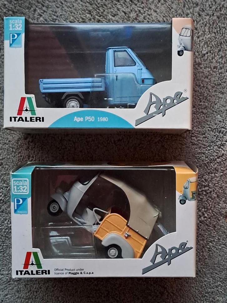 2 Modelauto's APE P50 1980 en APE P601, Hobby en Vrije tijd, Modelauto's | 1:32, Nieuw, Auto, Overige merken, Ophalen of Verzenden
