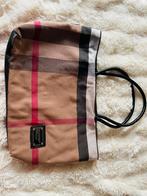 Tote Bag met Ruitpatroon, Ophalen of Verzenden, Gebruikt, Beige, Dame