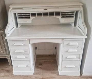 Engels Antiek 1920 - Rolluik Secretair Bureau  beschikbaar voor biedingen