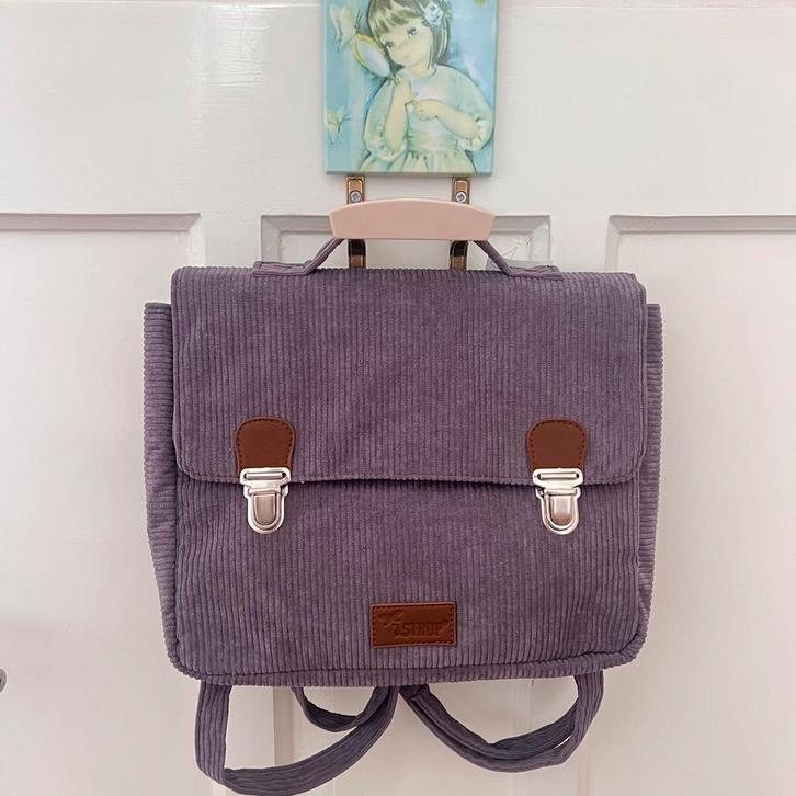 Nieuw! Super lief rib fluweel / corduroy school rugtasje., Sieraden, Tassen en Uiterlijk, Tassen | Schooltassen, Nieuw, Rugtas