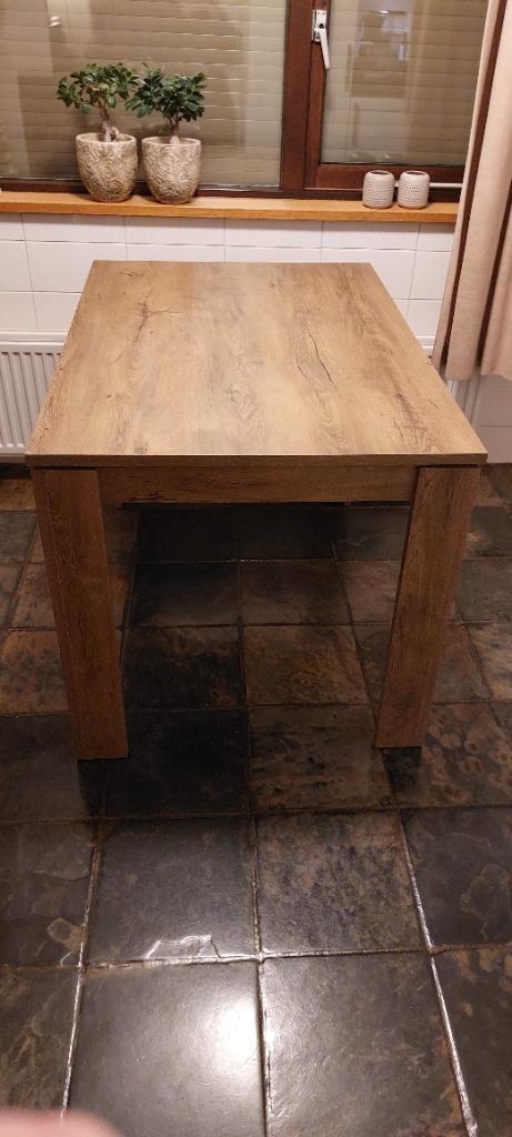 Eettafel (Klein), Huis en Inrichting, Tafels | Eettafels, Zo goed als nieuw, 50 tot 100 cm, 100 tot 150 cm, Vier personen, Rechthoekig